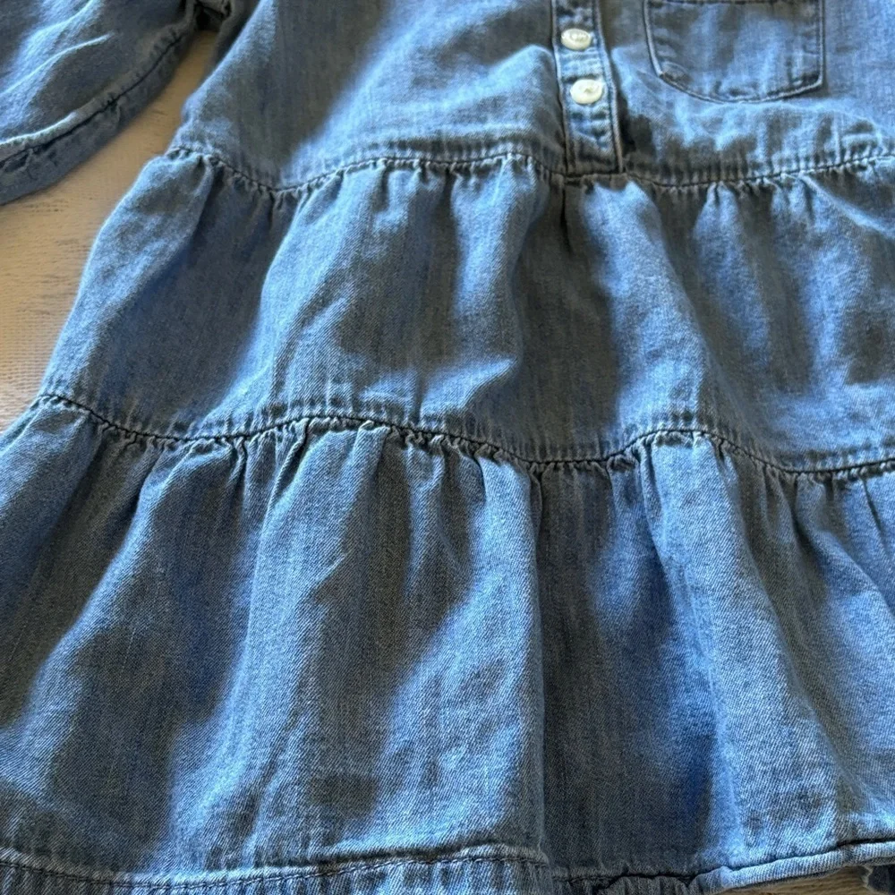 GAP Classic Blue Denim Shirt Dress Gently Loved 2T